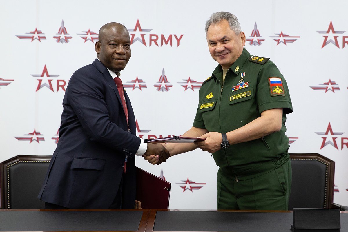Russian and Malian defence ministers have signed an agreement on military cooperation at the Army2019 International Military and Technical Forum 