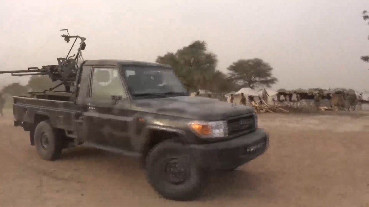 IS captured multiple technicals, including these 2 ZPU-2/KPV 14.5mm mounted on Toyotas.  The base looks reasonably large, not entirely sure how the lightly armed fighters (With a few technicals) took it over so easily with only 5 claimed casualties on the Nigerien army side. 