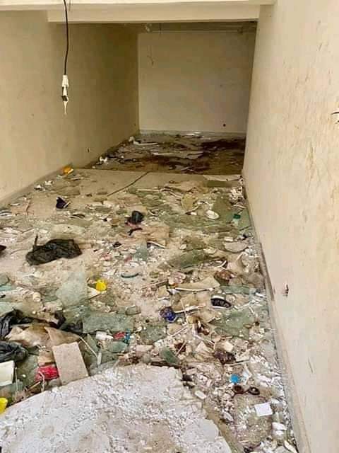 Mali: not much remains of Karim Keita's villa in Bamako. Following the arrest of the president's son people broke into the mansion to take basically everything they could find