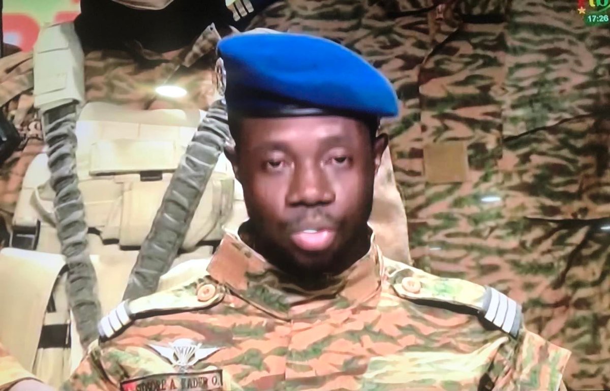 Burkina Faso Coup confirmed by a group of soldiers on national television. Detainees are in a safe place