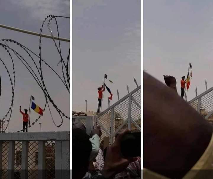 The French military base at Abeché (the fourth largest city in Chad) was stormed by anti-French protesters.  Protester removed the French flag replaced it with the Chadian flag