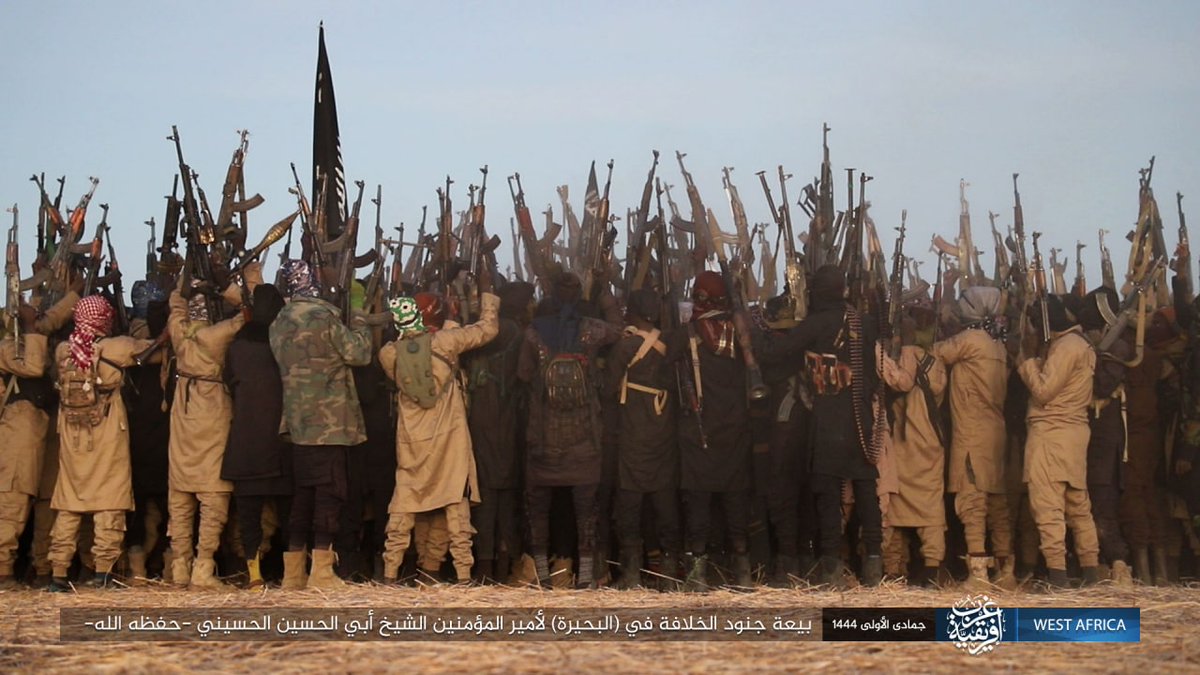 The fourth official pledge of allegiance to the new ISIS caliph Abu al-Hussein al-Husseini al-Qurashi comes from this group of ISIS fighters in Wilayah West Africa (ISWAP)