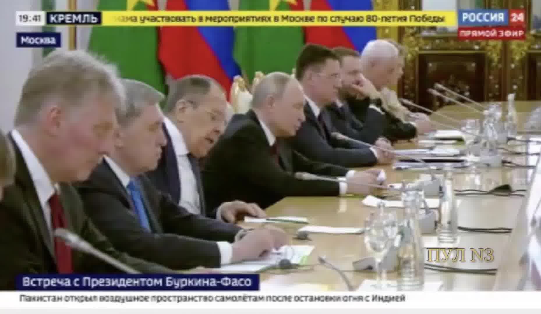 Putin met with the head of Burkina Faso junta Ibrahim Traore in Kremlin