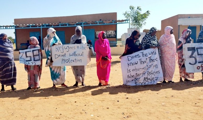 The peaceful protest of the refugees in the Agadez camp, who demand security and a decent life, enters its 358th day, and the suffering continues. Therefore, we appeal to all humanitarian actors to look at us with mercy