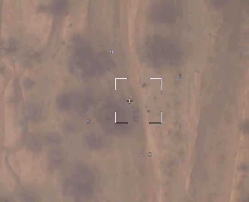 The Malian army carried out an airstrike on militants traveling by motorcycle in the Ménaka region