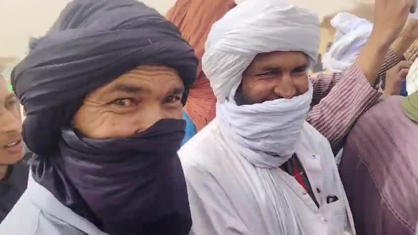 Demonstrations took place in Telhandak in the Kidal region this morning, May 24, 2026, to protest violations committed by the Malian army and the Russian Africa Corps against civilians in Azawad, as well as the use of banned cluster munitions during recent operations in Kidal and Timbuktu.