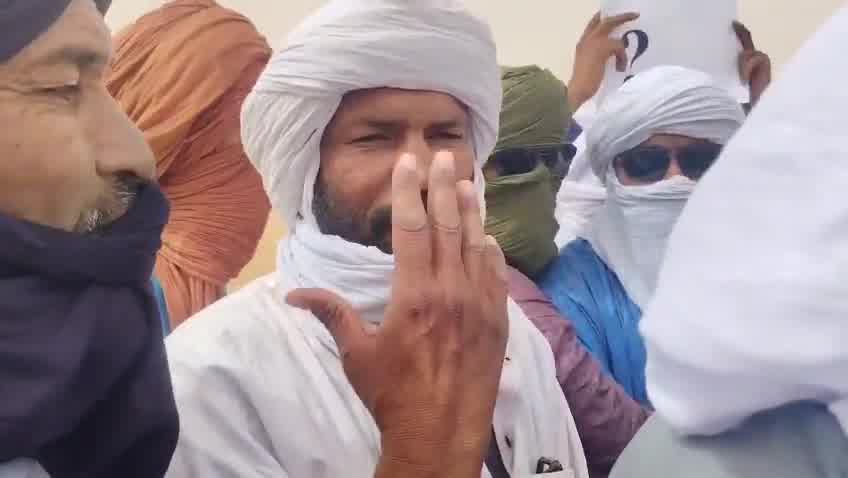 Demonstrations took place in Telhandak in the Kidal region this morning, May 24, 2026, to protest violations committed by the Malian army and the Russian Africa Corps against civilians in Azawad, as well as the use of banned cluster munitions during recent operations in Kidal and Timbuktu.