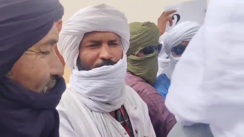 Demonstrations took place in Telhandak in the Kidal region this morning, May 24, 2026, to protest violations committed by the Malian army and the Russian Africa Corps against civilians in Azawad, as well as the use of banned cluster munitions during recent operations in Kidal and Timbuktu.