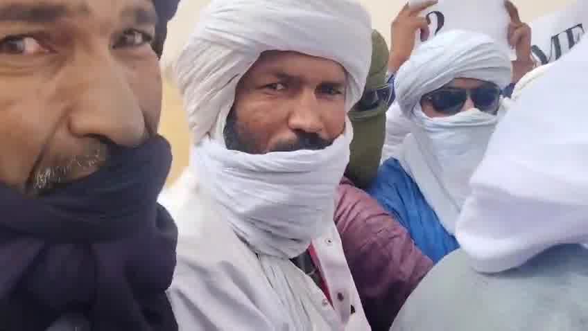 Demonstrations took place in Telhandak in the Kidal region this morning, May 24, 2026, to protest violations committed by the Malian army and the Russian Africa Corps against civilians in Azawad, as well as the use of banned cluster munitions during recent operations in Kidal and Timbuktu.