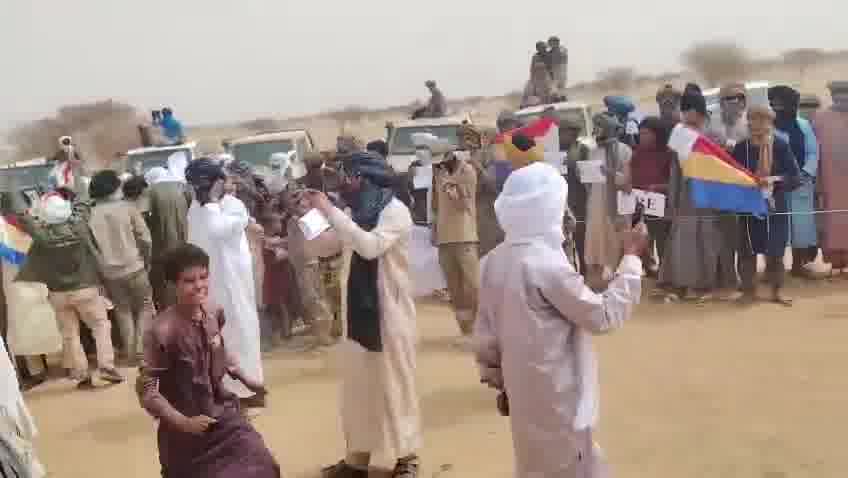 Demonstrations took place in Telhandak in the Kidal region this morning, May 24, 2026, to protest violations committed by the Malian army and the Russian Africa Corps against civilians in Azawad, as well as the use of banned cluster munitions during recent operations in Kidal and Timbuktu.